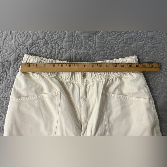 NWT Madewell Garment-Dyed Pull-On Utility Shorts White Cream Size 29 - Picture 12 of 12